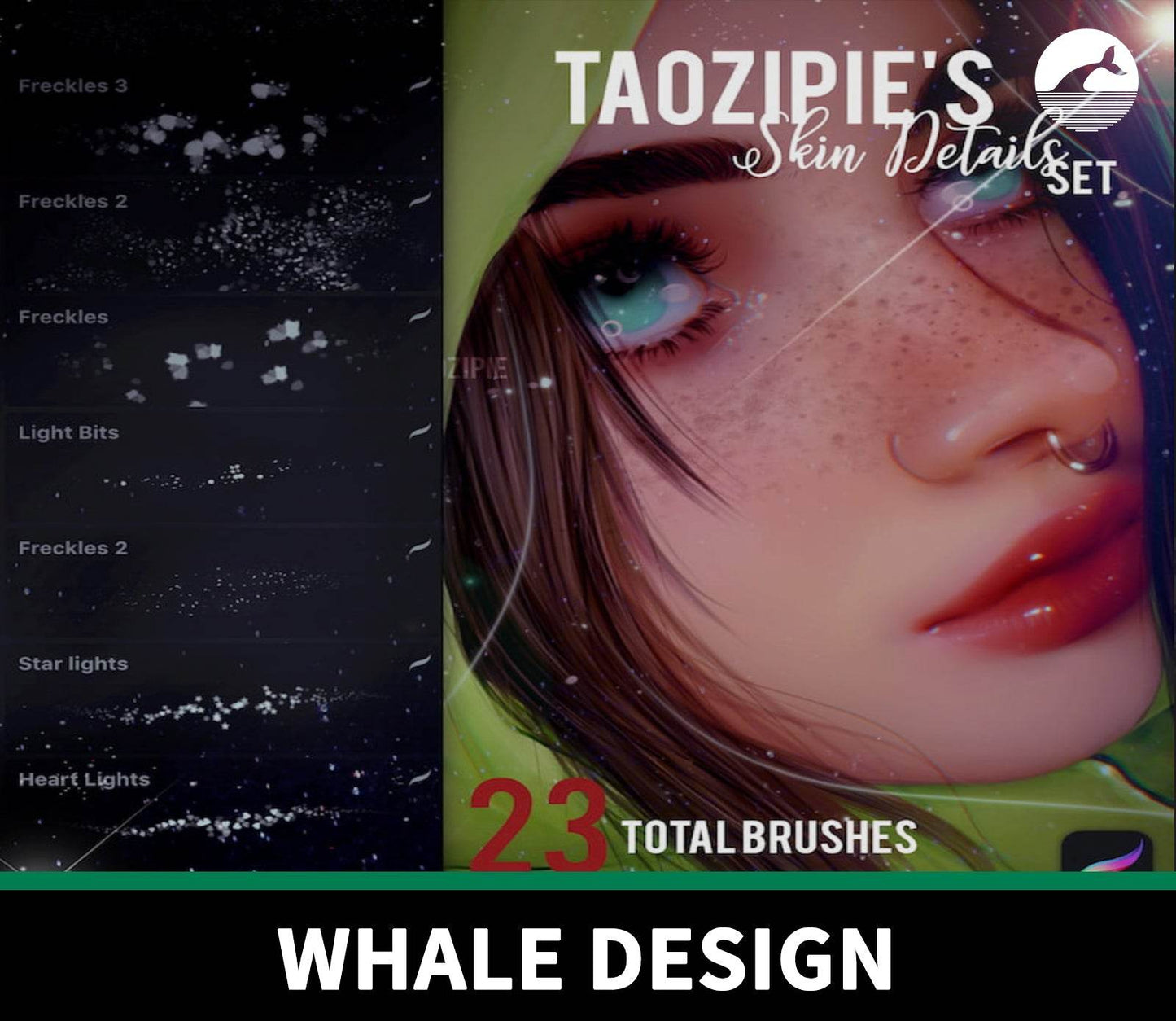910 Skin Detail Glitter Brush - whaledesign