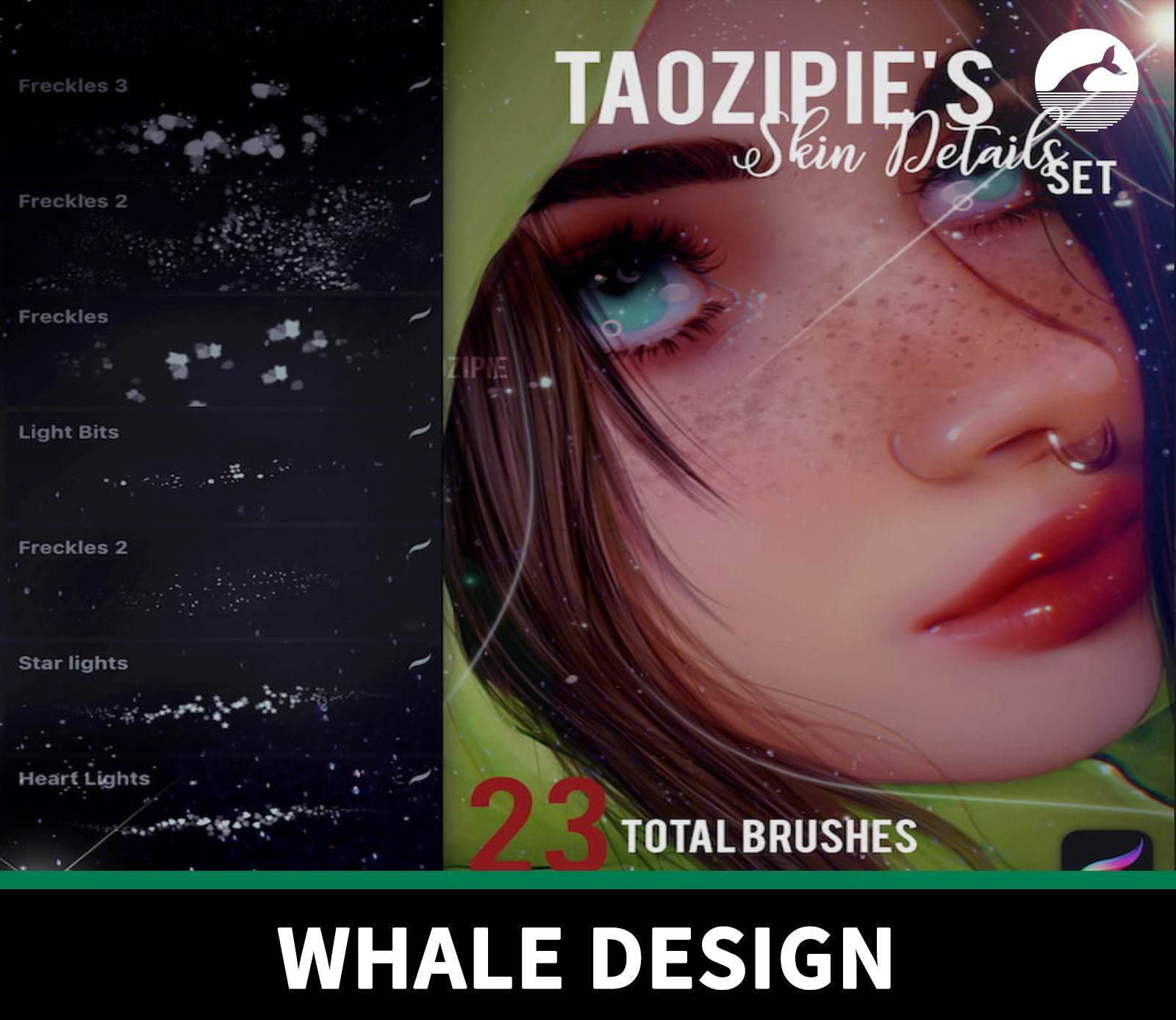 910 Skin Detail Glitter Brush - whaledesign