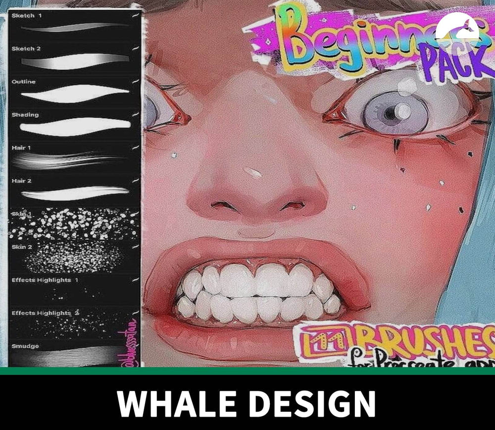 915 Ins God-level Hand-drawn Brush for Beginners in Portrait Drawing - whaledesign