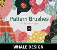 948 Handcrafted Procreate Pattern Brush - whaledesign
