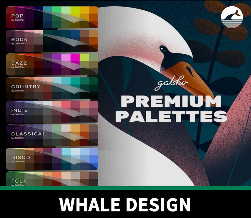 955 Procreate Color Palette by Gal Shir - Premium Palette - whaledesign