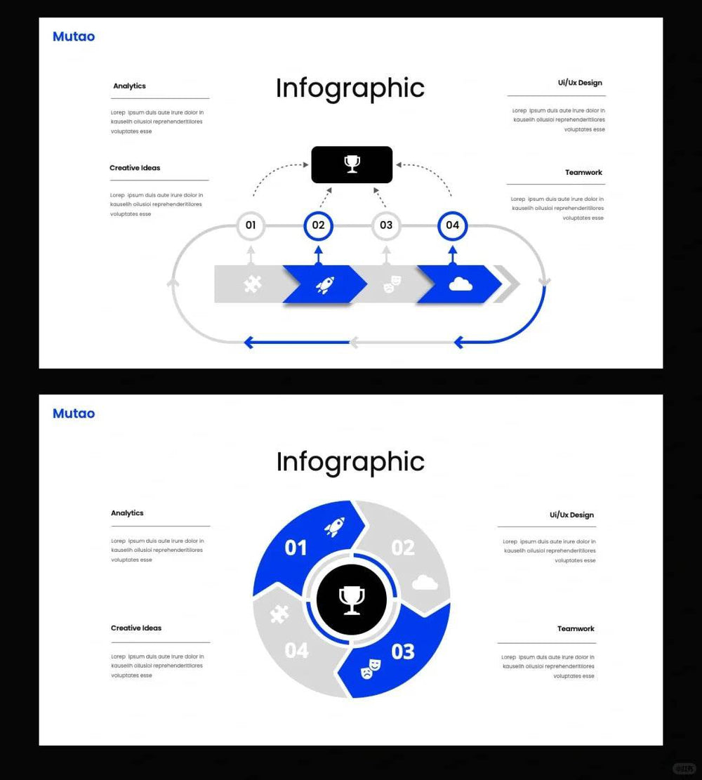 1015 Take a look at the unforgettable blue and white color PPT template - whaledesign