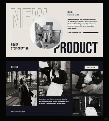 1016 A PPT template that is perfect for brand albums - whaledesign