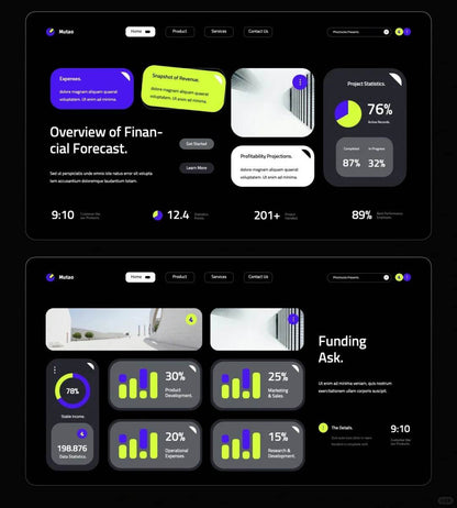 1018 Apple's Bento Box style for PPT design - whaledesign