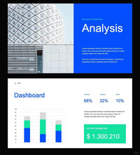 1020 Super clean blue and white color matching PPT template, limited time benefit - whaledesign