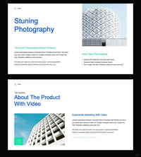 1020 Super clean blue and white color matching PPT template, limited time benefit - whaledesign