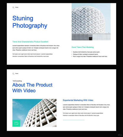 1020 Super clean blue and white color matching PPT template, limited time benefit - whaledesign