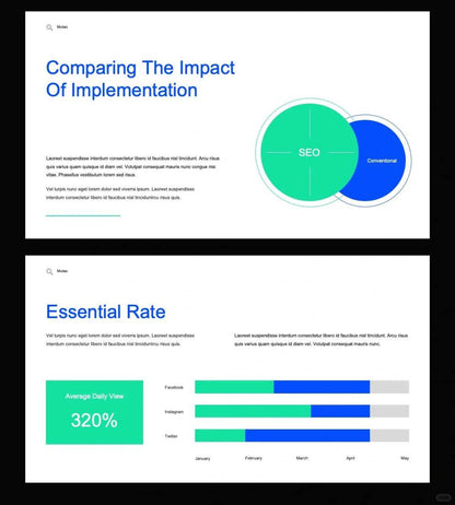 1020 Super clean blue and white color matching PPT template, limited time benefit - whaledesign