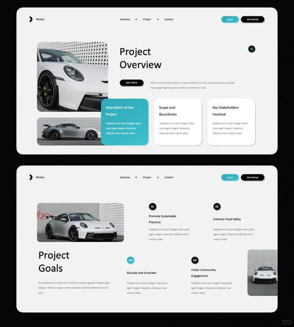 1022 Simple and clean blue and white color scheme PPT - whaledesign
