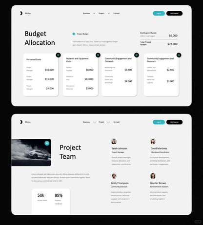 1022 Simple and clean blue and white color scheme PPT - whaledesign