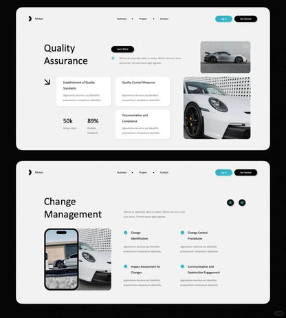 1022 Simple and clean blue and white color scheme PPT - whaledesign