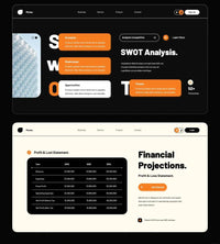 1024 High-grade orange and black color matching PPT - whaledesign