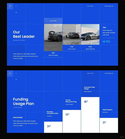1025 Grid layout PPT to improve beauty and efficiency - whaledesign