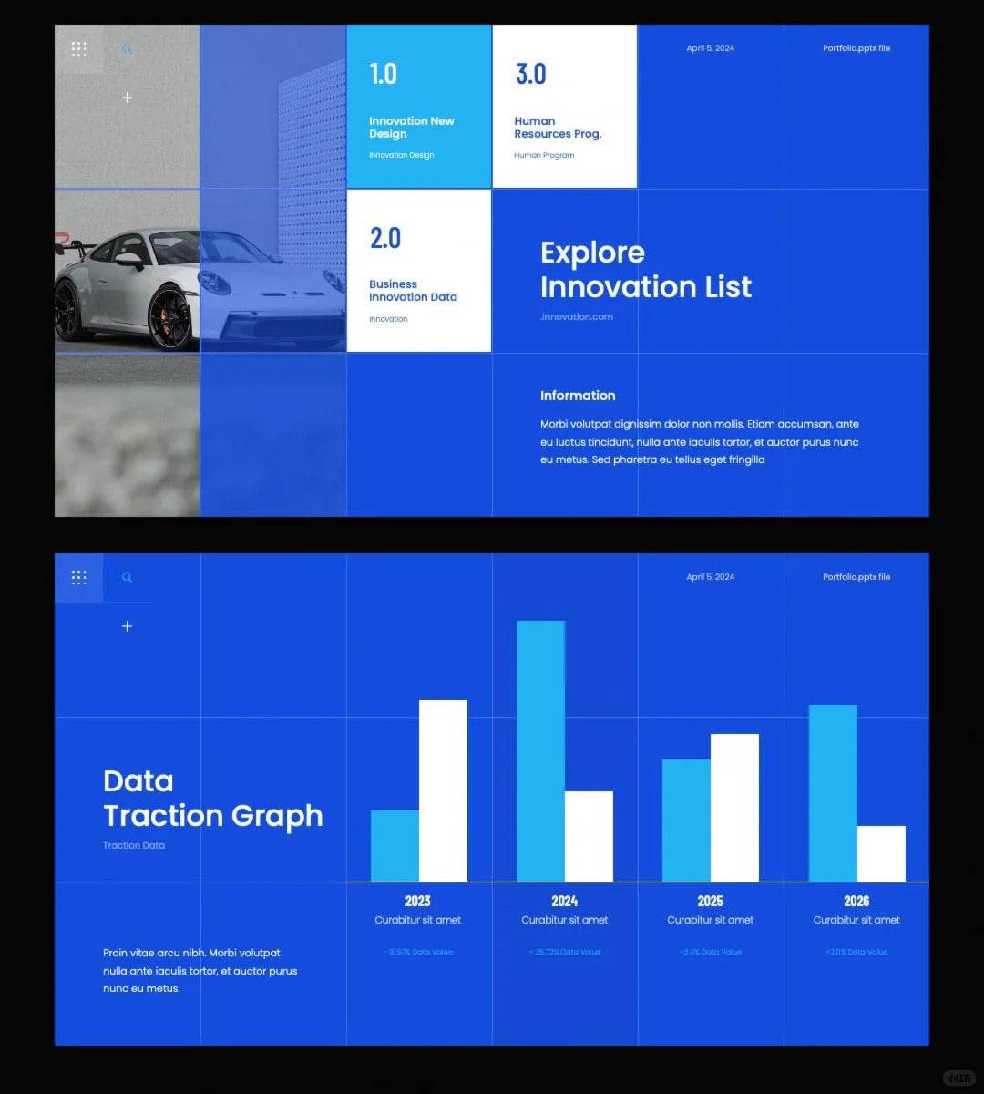 1025 Grid layout PPT to improve beauty and efficiency - whaledesign