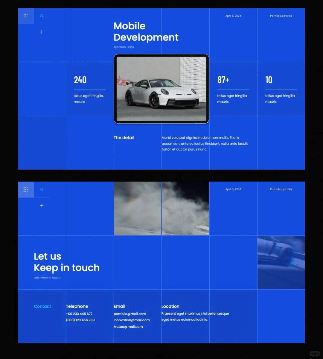 1025 Grid layout PPT to improve beauty and efficiency - whaledesign