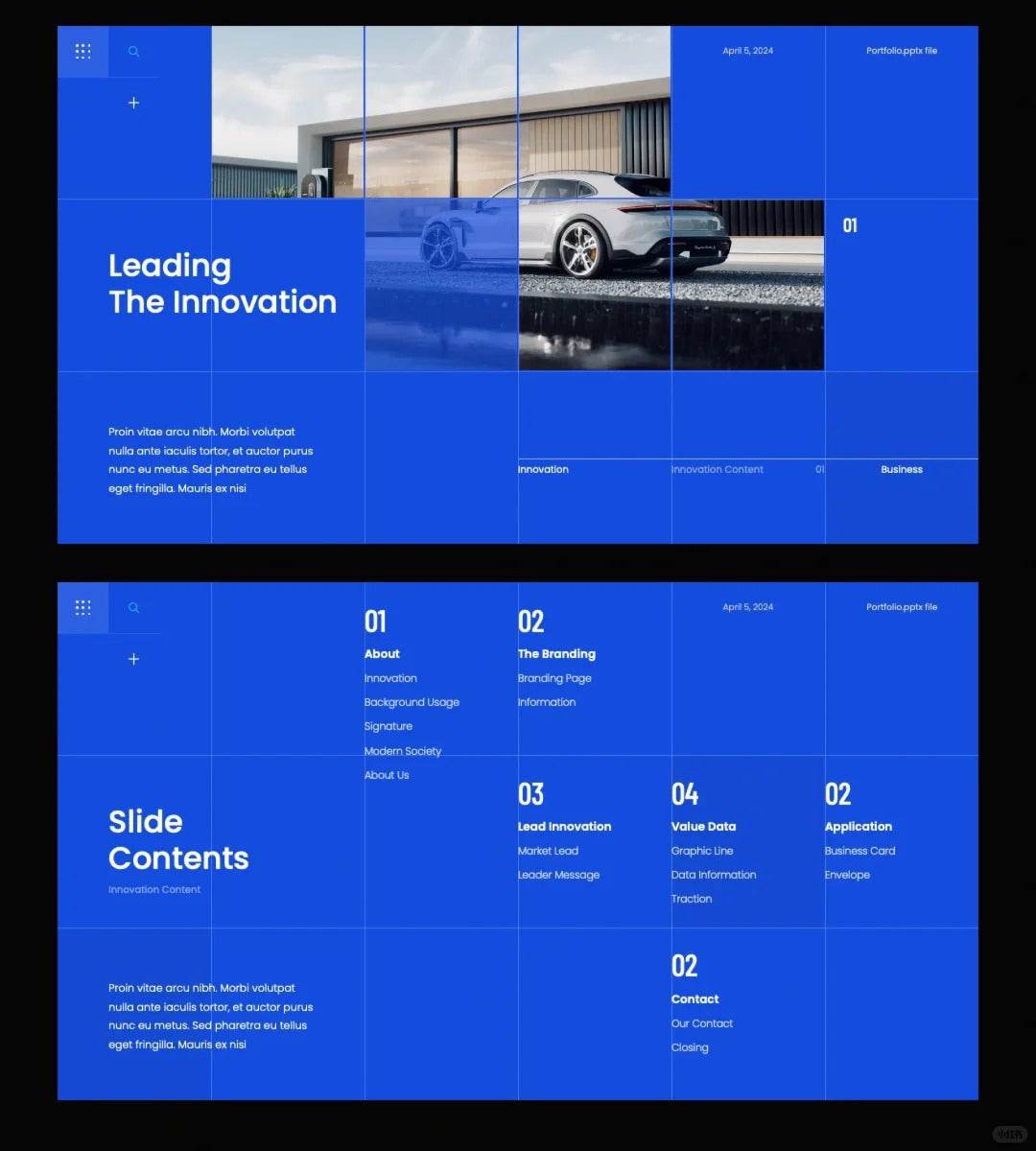 1025 Grid layout PPT to improve beauty and efficiency - whaledesign