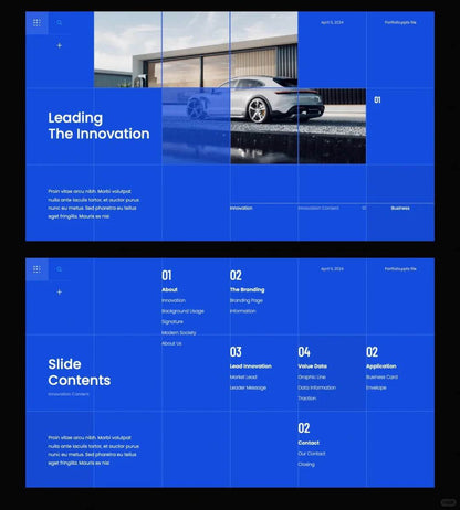 1025 Grid layout PPT to improve beauty and efficiency - whaledesign