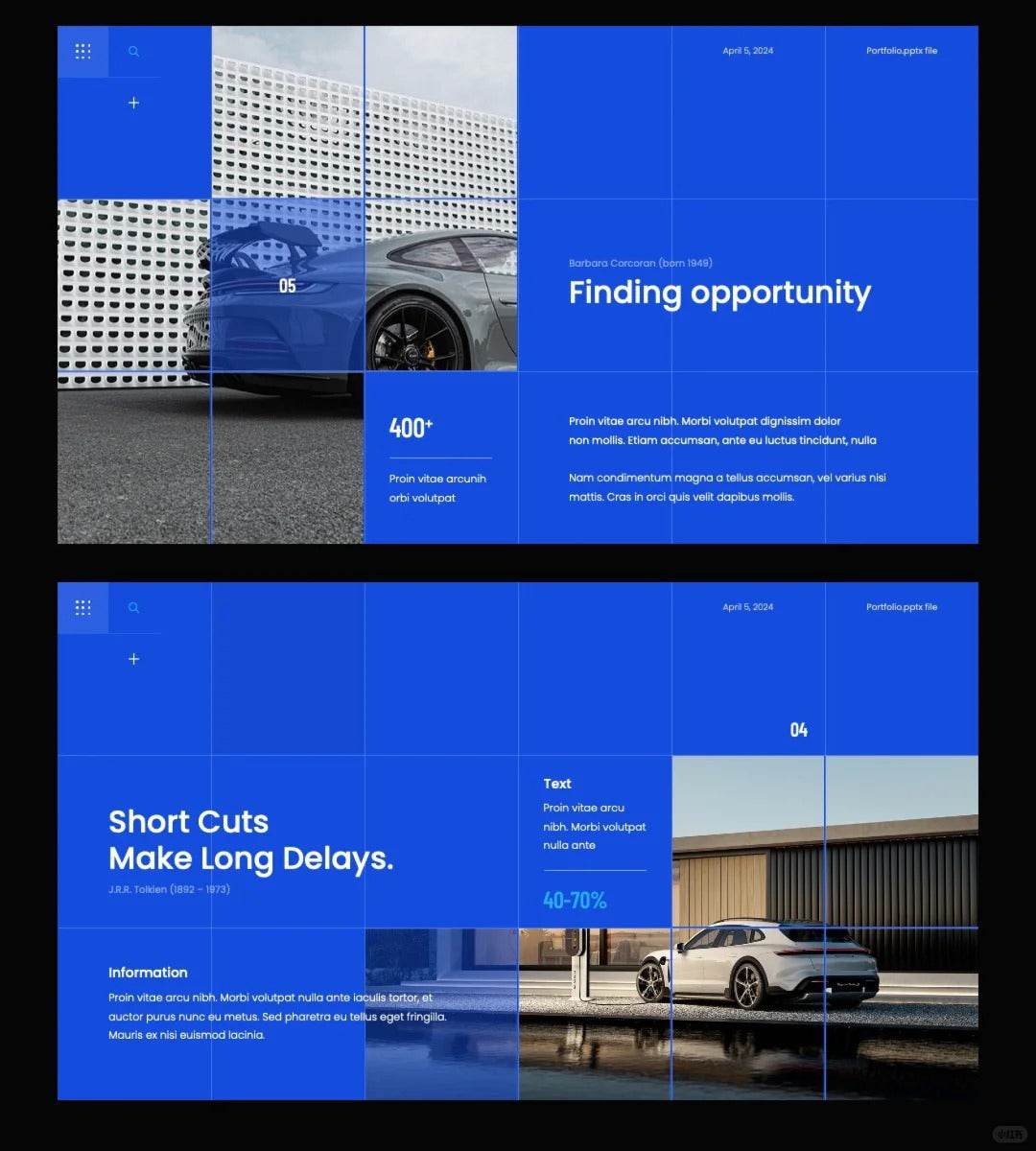 1025 Grid layout PPT to improve beauty and efficiency - whaledesign