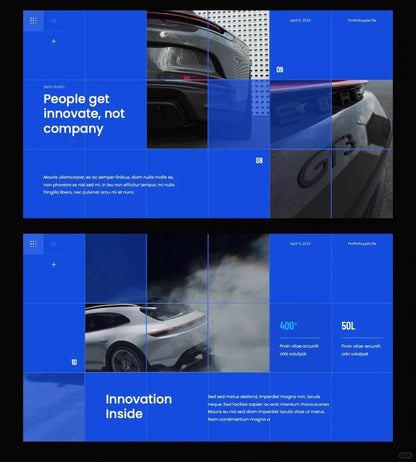 1025 Grid layout PPT to improve beauty and efficiency - whaledesign