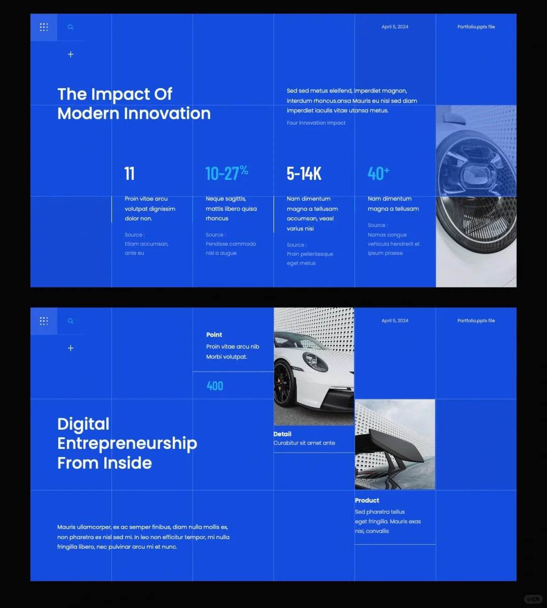1025 Grid layout PPT to improve beauty and efficiency - whaledesign