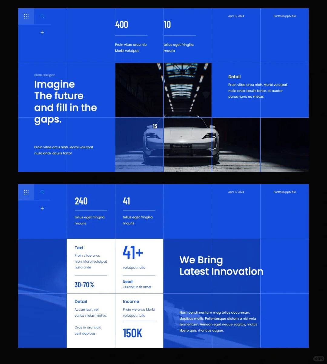 1025 Grid layout PPT to improve beauty and efficiency - whaledesign