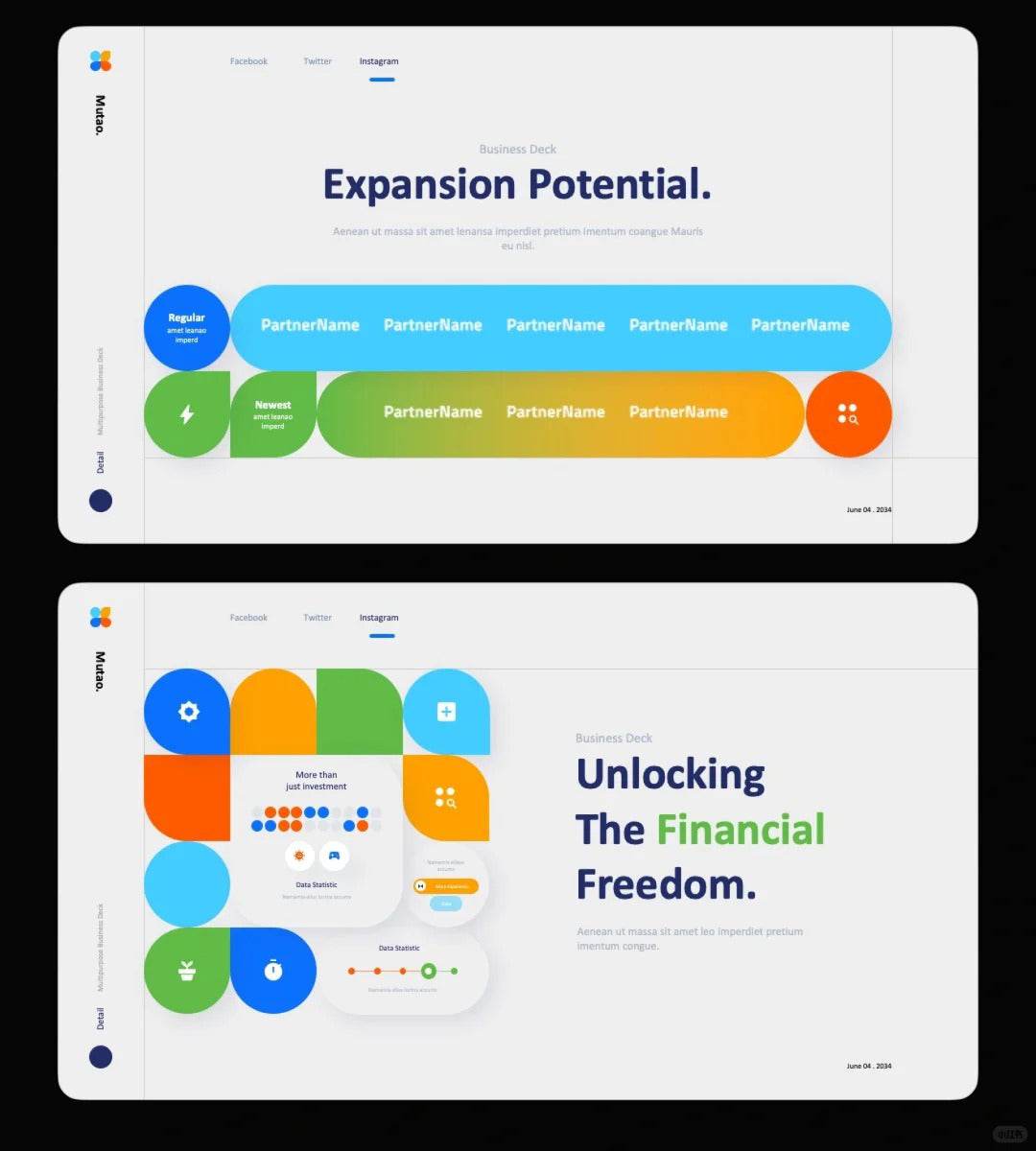 1027 Spring color dopamine PPT template - whaledesign