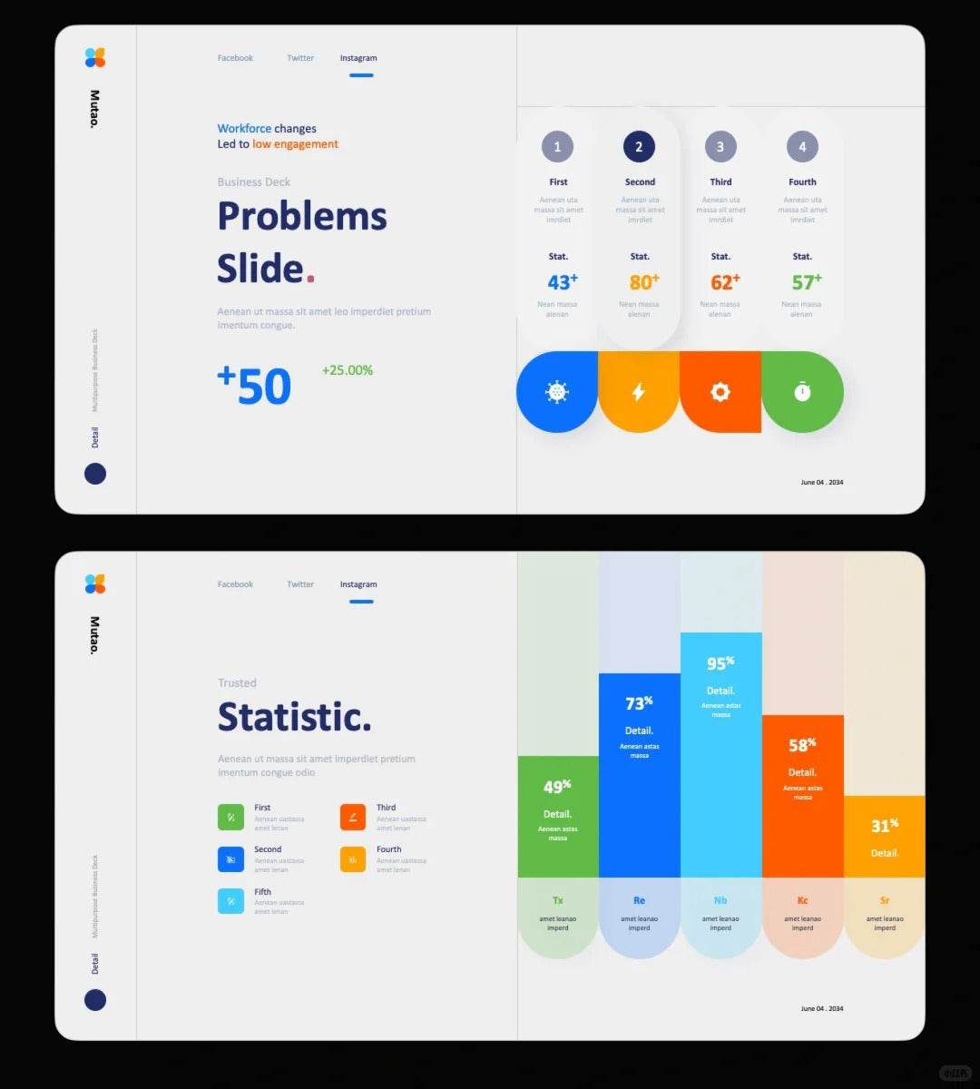 1027 Spring color dopamine PPT template - whaledesign