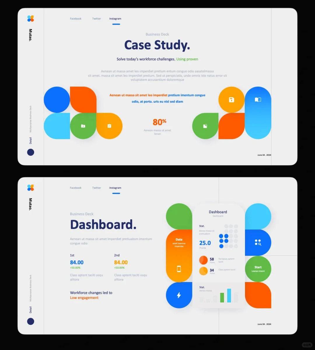 1027 Spring color dopamine PPT template - whaledesign