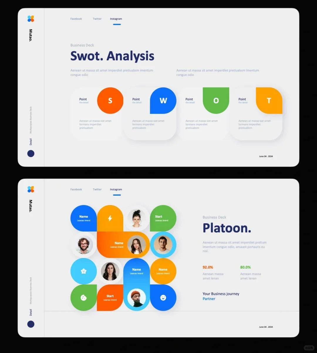 1027 Spring color dopamine PPT template - whaledesign