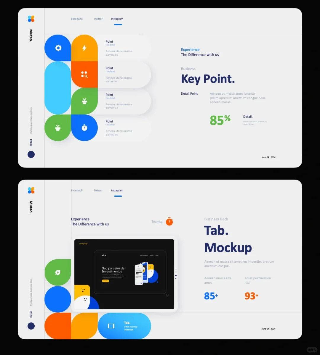 1027 Spring color dopamine PPT template - whaledesign