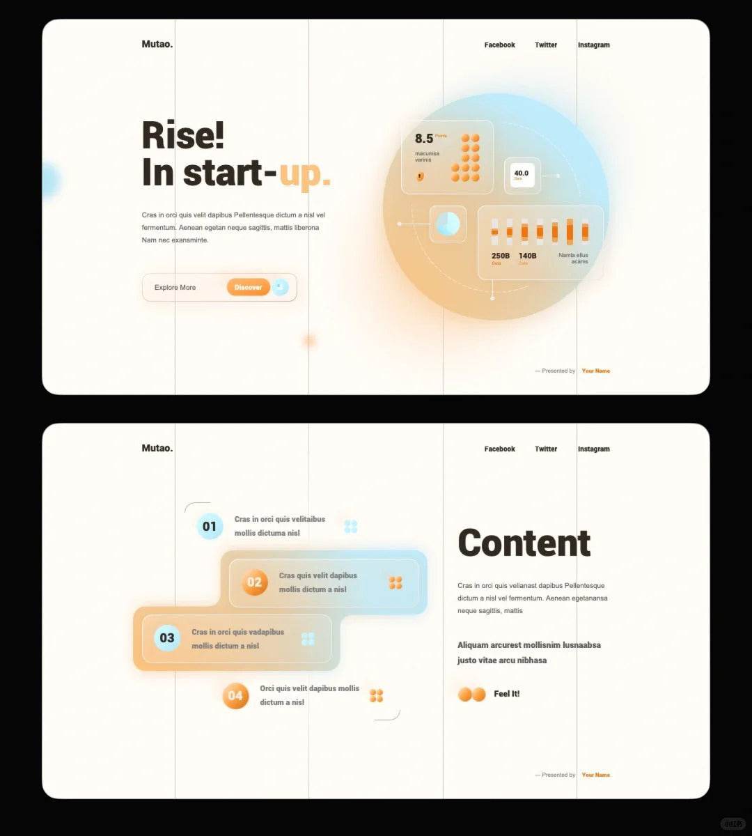 1028 My colleague praised my PPT template for its hazy beauty. - whaledesign