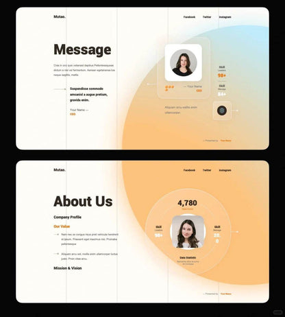 1028 My colleague praised my PPT template for its hazy beauty. - whaledesign