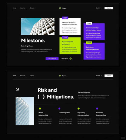 1029 Purple and green EVA color matching PPT template - whaledesign