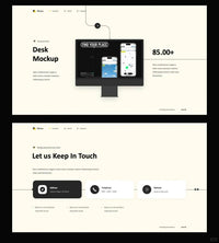 1032 High-level visual guide line PPT template - whaledesign