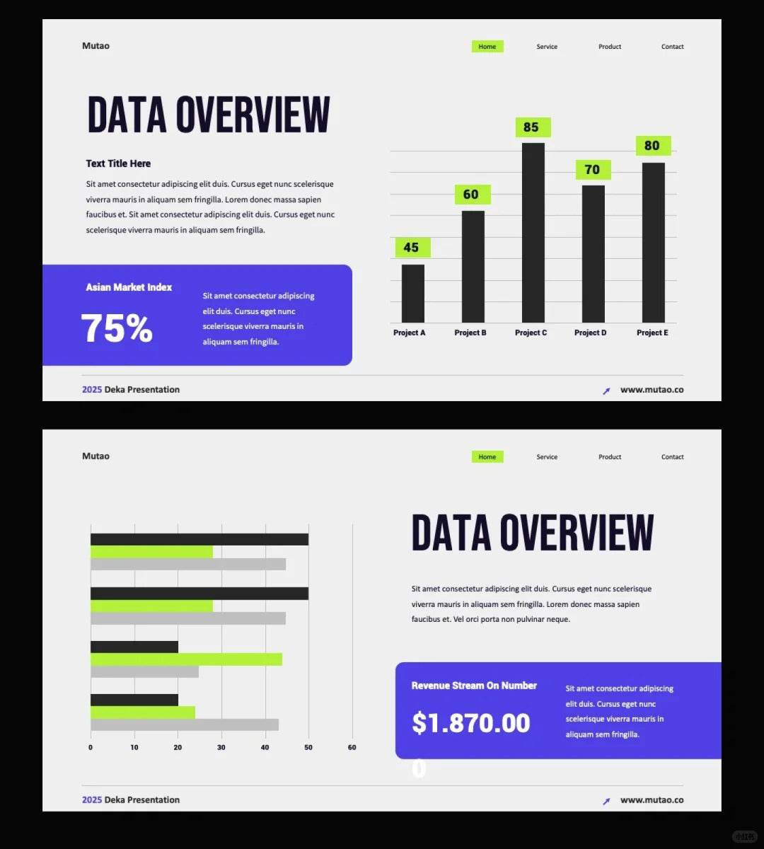 1033 Super concise PPT template suitable for multiple picture presentations - whaledesign