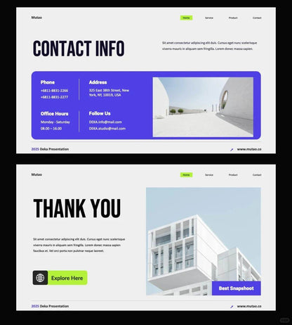 1033 Super concise PPT template suitable for multiple picture presentations - whaledesign