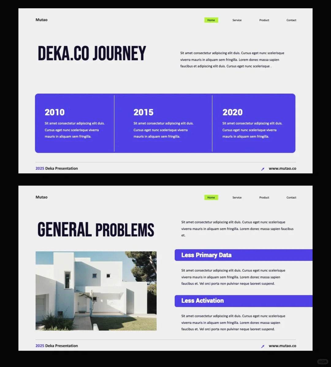 1033 Super concise PPT template suitable for multiple picture presentations - whaledesign