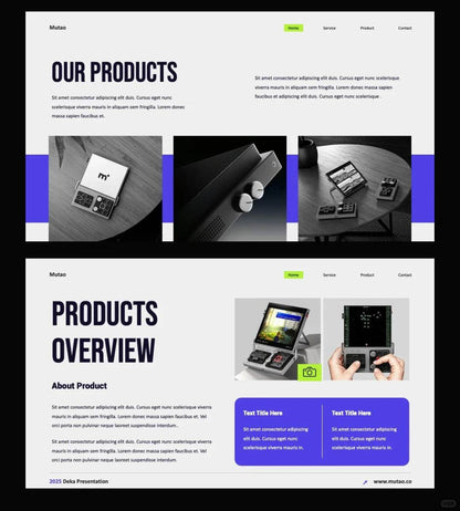 1033 Super concise PPT template suitable for multiple picture presentations - whaledesign