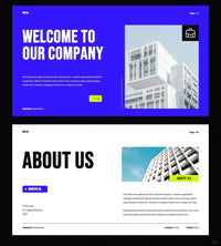 1034 Green and purple color matching super simple PPT template - whaledesign