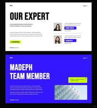 1034 Green and purple color matching super simple PPT template - whaledesign