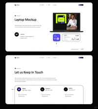 1035 Simple stroke style PPT template - whaledesign