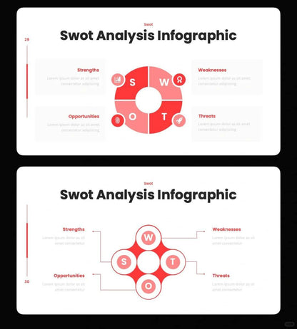 1036 Red and white color minimalist PPT template - whaledesign