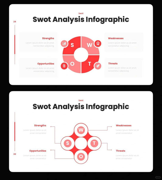 1036 Red and white color minimalist PPT template - whaledesign