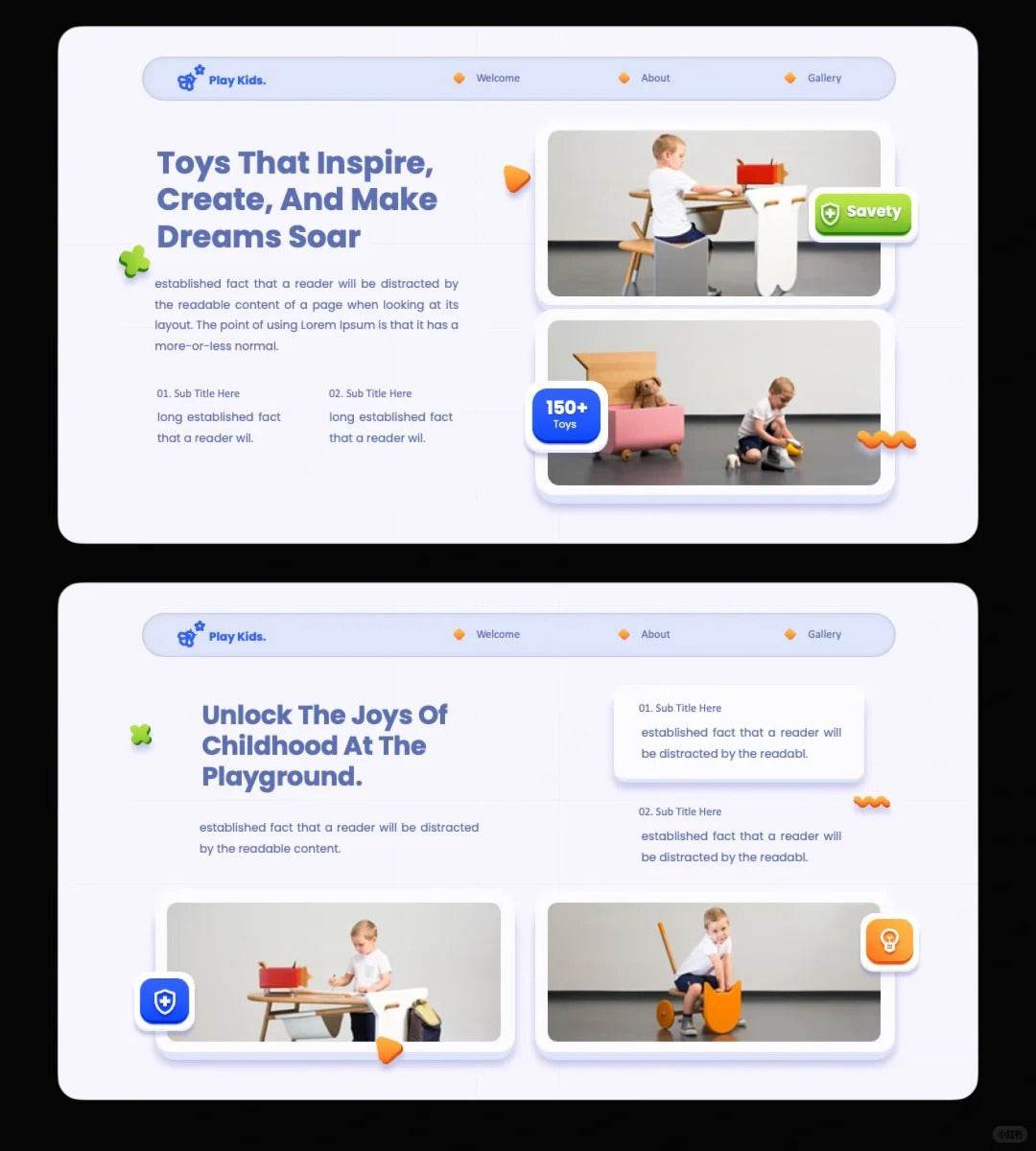 1040 Colorful cartoon style PPT template - whaledesign