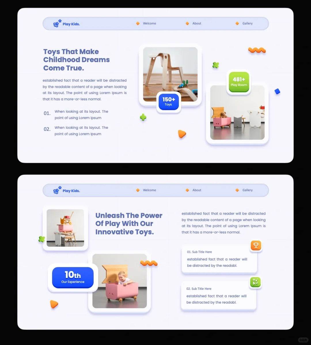 1040 Colorful cartoon style PPT template - whaledesign