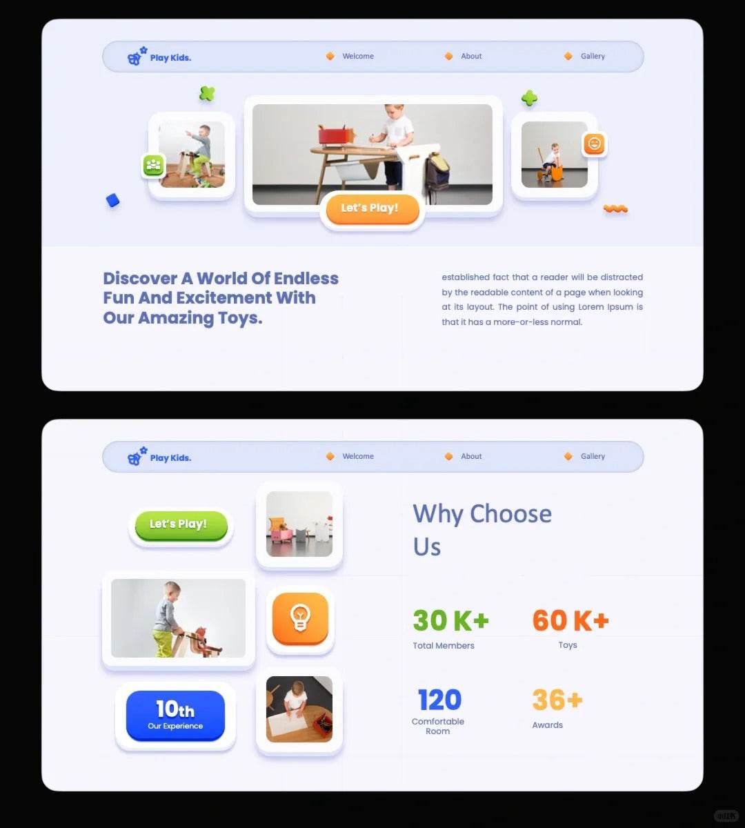 1040 Colorful cartoon style PPT template - whaledesign