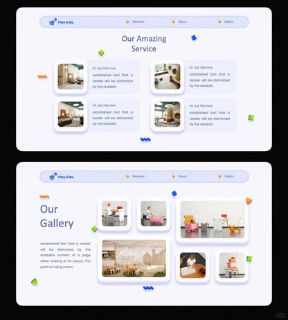1040 Colorful cartoon style PPT template - whaledesign