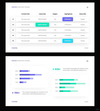 1042 Green and purple color matching small fresh PPT template - whaledesign