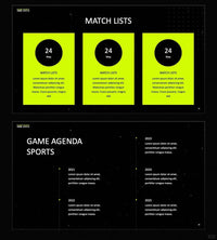 1043 Black and green color matching fashion sports style PPT template - whaledesign