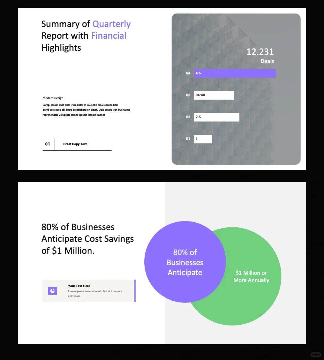 1044 My colleagues praised my quarterly summary PPT for being so clean. - whaledesign